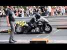 Attention les oreilles, voici le démarrage des dragsters moto à Clastres
