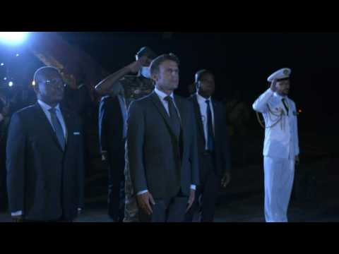 Macron lands in Cameroon as part of African tour