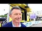 Le maire d'Épernay Franck Leroy à l'arrivée du Tour de France Femmes