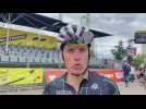Sylvain Chavanel sur la ligne d'arrivée du Tour de France Femmes à Épernay