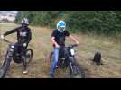 Les motos électriques de Freeride, au parc d'Olhain