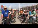 Vélo. Disco sur la digue de calais