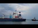 First shipment of Ukrainian grain leaves Odessa - Label : AFPTV - First images - Category : News
