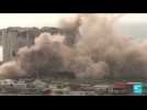 Liban : effondrement d'une partie des silos à grains du port de Beyrouth