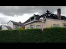 Hornu : violent incendie rue de Warquignies (Vidéo Eric Ghislain)