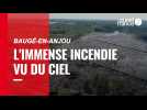 VIDEO. Vu du ciel, l'immense incendie de Baugé-en-Anjou