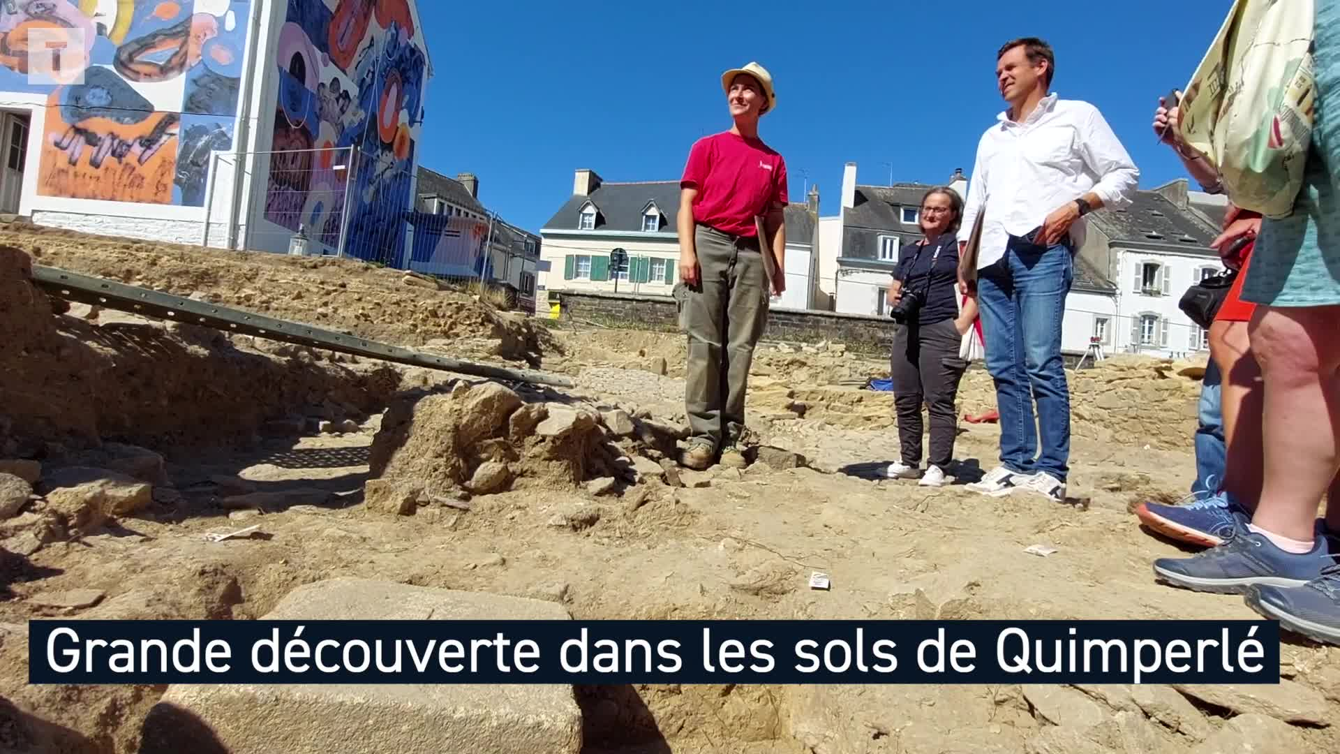 Découverte importante sur le chantier archéologique à Quimperlé (Le Télégramme)