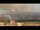 Wildfire continues to rage through Portugal's Serra de Estrela Natural Park