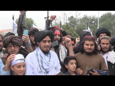 Rally in Kabul as Taliban mark first year in power