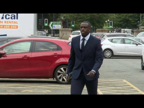 Man City's Benjamin Mendy arrives at court for rape trial