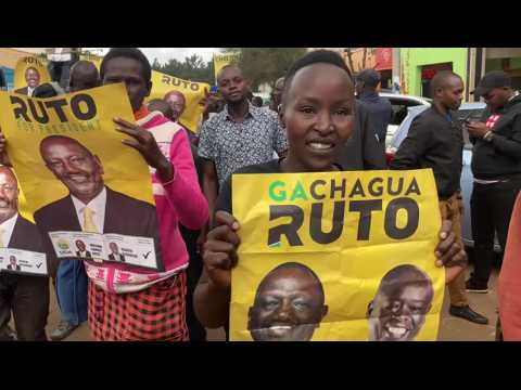 Kenyan elections: Ruto supporters gather in Eldoret ahead of election results