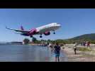 Viral video shows tourists duck as jet makes ‘lowest ever’ landing at Skiathos Airport