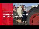 Incendie près d'Angers : les agriculteurs viennent épauler les pompiers