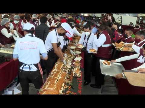 Giant sandwich breaks Mexico city record, but where does it stand against other large foods?