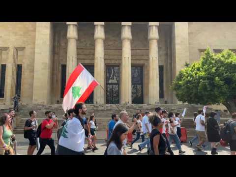 Lebanese march towards Beirut port two years after mega-blast