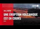 VIDÉO. Une éruption volcanique est en cours en Islande