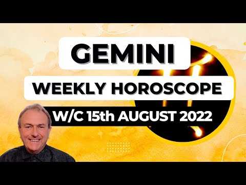 Gemini Horoscope Weekly Astrology from 15th August 2022