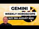 Gemini Horoscope Weekly Astrology from 15th August 2022