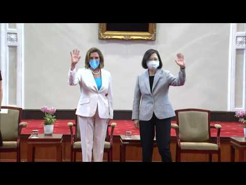 US House Speaker Pelosi meets Taiwan president