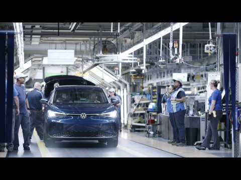 Volkswagen ID.4 coming off the Assembly Line in Chattanooga