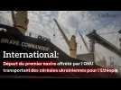 International : départ du premier navire affrété par l'ONU transportant par des céréales ukrainiennes pour l'Ethiopie