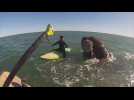 Paddlers get up close and personal with 12 whales in Argentina