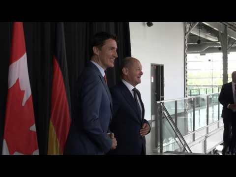 German Chancellor Scholz meets Canadian Prime Minister Trudeau in Montreal