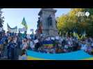 VIDEO. Rassemblement pour les 6 mois de la guerre en Ukraine à Nantes