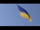 Ukraine flag flies over Kyiv to celebrate Independence Day