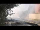Fontaine-Au-Pire : des ballots en feu dans uneÉ rue embrasent deux façades d'habitations et une voiture