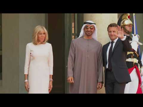 France's Macron hosts Emirates president at Elysee Palace