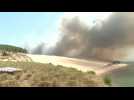 Incendies en Gironde: la dune du Pilat en proie aux flammes
