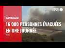 VIDÉO. Incendies en Gironde : 16 000 personnes évacuées en une journée