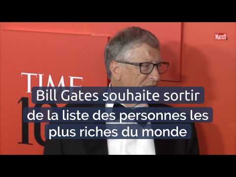 VIDEO : Bill Gates souhaite sortir de la liste des personnes les plus riches du monde