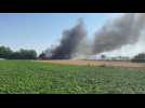 Incendie dans un champ à Coulogne