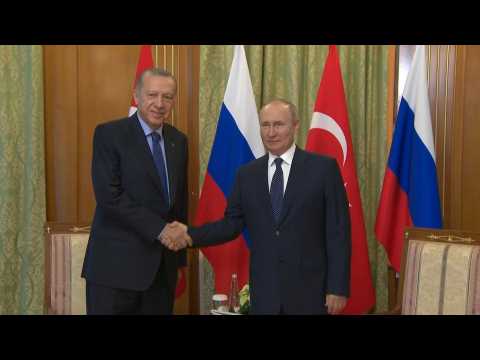 Russian President Putin hosts Turkish President Erdogan in Sochi