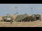 Israeli artillery battery deployed near Israel-Gaza border