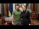 Ukraine : visite de Jessica Chastain et inquiétude à Zaporijjia