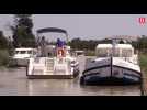 Canal du Midi : les bateaux regroupés pour passer les écluses
