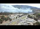 Aude : le feu de l'Alaric filmé par un drone