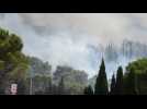 Aude : l'impressionnant panache de fumées dégagé par l'incendie de l'Alaric