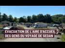 Evacuation de l'aire des gens du voyage à Sedan