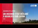 Maine-et-Loire. Un incendie s'est déclaré dans la commune de Beaulieu-sur-Layon