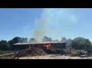 Ardennes: incendie d'un hangar agricole à Eteignères