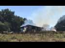 Hargnies: violent incendie dans un hangar agricole
