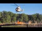 Incendie au Bois du Cazier: un bassin créé dans un champ pour alimenter les hélicoptères en continu