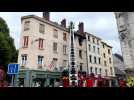 Incendie rue Saint-Vivien à Rouen