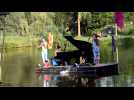 Des musiciens sur l'eau à Seraucourt-le-Grand