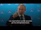 Vladimir Poutine affirme que les exportations seront assurées par les entreprises russes.