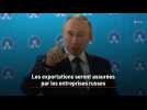 Vladimir Poutine affirme que les exportations seront assurées par les entreprises russes